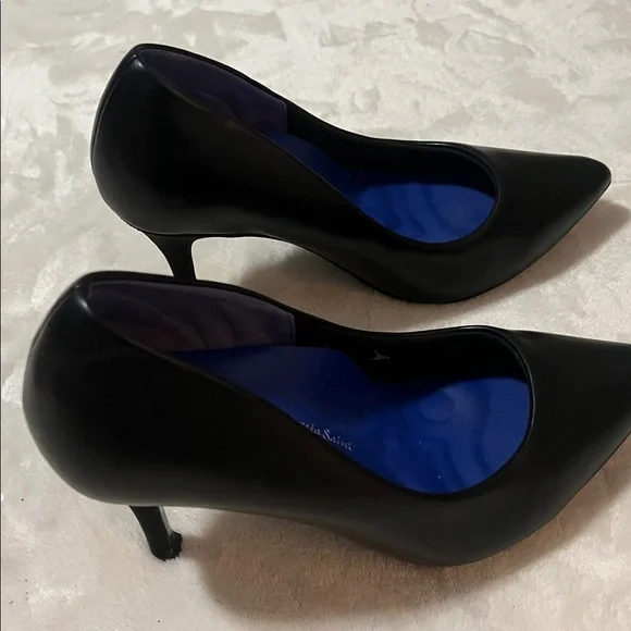 Antonia Saint New York Pumps Shoes High Heels Black Size 8.5 - Picture 6 of 11